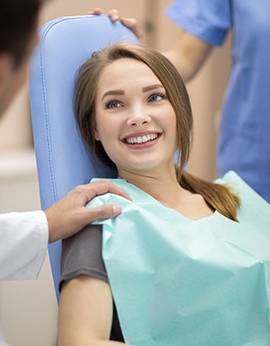 Smiling dental team member